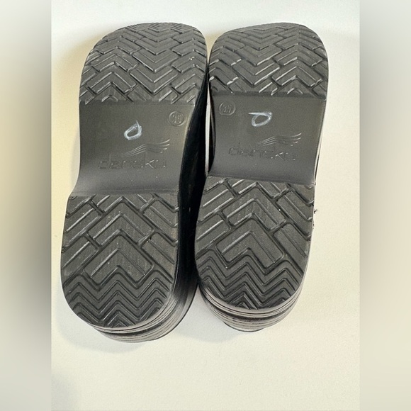 Dansko professional clog black leather size 35 platform slip on - Picture 6 of 9